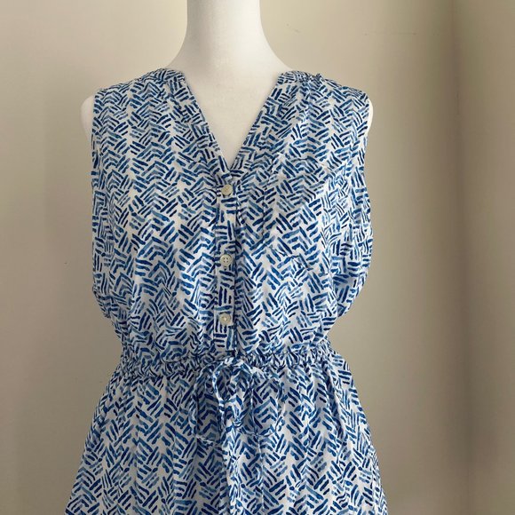 Gap XS Petite blue and white dress - Picture 3 of 9